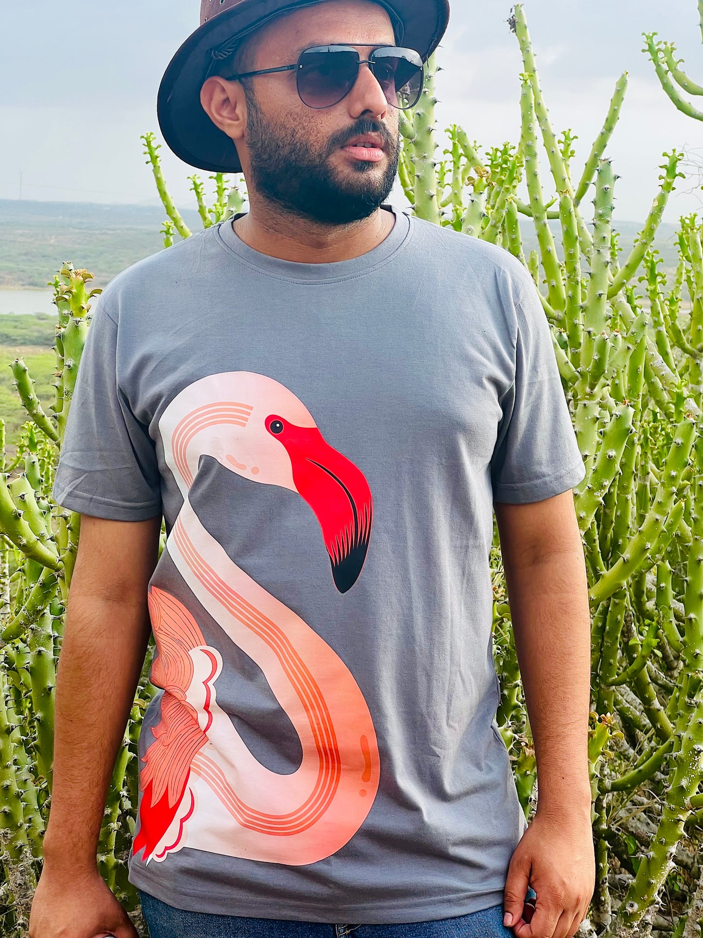 Wildlife T-Shirts - Greater Flamingo