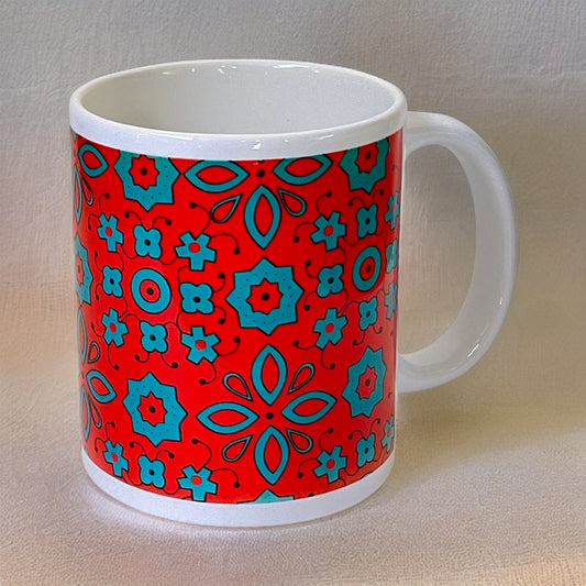 Handicraft Pattern Coffee Mug