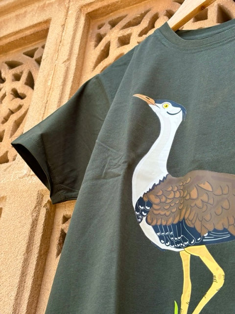 Wildlife T-Shirts - The Great Indian Bustard